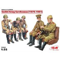 Icm 1/35 Soviet Army Servicemen (1979-1991) (5 Figures) Plastic Model Kit