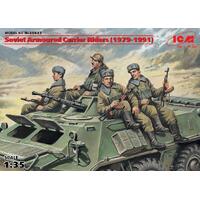 Icm 1/35 Soviet Armored Carrier Riders (1979-1991) (4 Figures) Plastic Model Kit