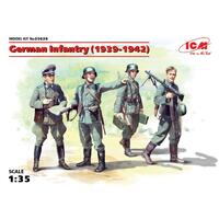 Icm 1/35 German Infantry (1939-1942) (4 Figures) Plastic Model Kit