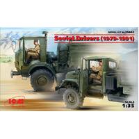 Icm 1/35 Soviet Drivers (1979-1991) (2 Figures) Plastic Model Kit