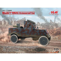 Icm 1/35 Model T Rnas Armoured Car Plastic Model Kit
