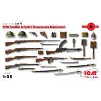 Icm 1/35 Wwi Russian Infantry Weapon And Equipment Plastic Model Kit