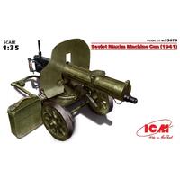 Icm 1/35 Soviet Maxim Machine Gun (1941) Plastic Model Kit