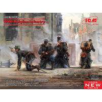 Icm 1/35 Wwi Belgian Infantry Plastic Model Kit