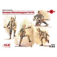 Icm 1/35 German Sturmtruppen (1918) (4 Figures) Plastic Model Kit
