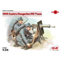 Icm 1/35 Wwi Austro-Hungarian Mg Team (2 Figures) Plastic Model Kit