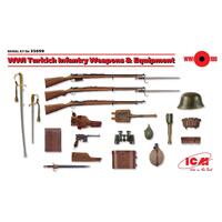 Icm 1/35 Wwi Turkish Infantry Weapons & Equipment Plastic Model Kit