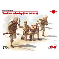 Icm 1/35 Turkish Infantry (1915-1918) (4 Figures) Plastic Model Kit