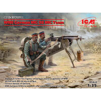 Icm 1/35 Wwi German Mg08 Mg Team (2 Figures) Plastic Model Kit