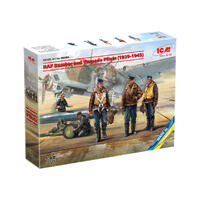 Icm 1/48 Raf Bomber And Torpedo Pilots (1939-1945) Plastic Model Kit