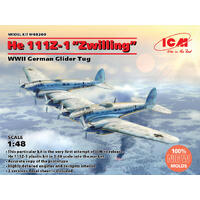 Icm 1/48 He 111Z-1 zwilling Wwii German Glider Tug Plastic Model Kit