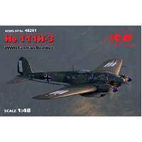 Icm 1/48 He 111H-3 Wwii German Bomber Plastic Model Kit