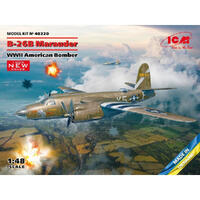 Icm 1/48 B-26B Marauder Wwii American Bomber Plastic Model Kit