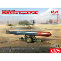 Icm 1/48 Wwii British Torpedo Trailer Plastic Model Kit