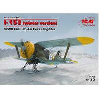 Icm 1/72 I-153 Wwii Finnish Air Force Fighter (Winter Version) Plastic Model Kit