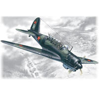 Icm 1/72 Su-2R Wwii Soviet Reconnaissance Plane Plastic Model Kit