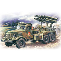 Icm 1/72 Bm-14-16 Multiple Launch Rocket System On Zil-157 Base Plastic Model Kit