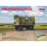 Icm 1/72 Trailer Of Armed Forces Of Ukraine Plastic Model Kit