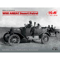 Icm 1/35 Wwi Anzac Desert Patrol *Aus Decals* Plastic Model Kit Diorama Set