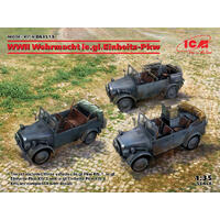 Icm 1/35 Wwii Wehrmacht Le.Gl.Einheitz-Pkw Plastic Model Kit Diorama Set