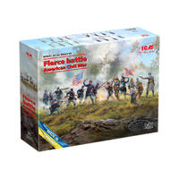 Icm 1/35 Fierce Battle. American Civil War Plastic Model Kit Diorama Set