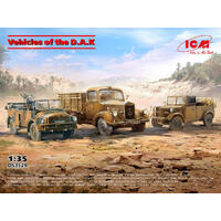 Icm 1/35 Vehicles Of The D.A.K Plastic Model Kit Diorama Set