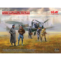 Icm 1/48 Wwii Luftwaffe Airfield  Plastic Model Kit Diorama Set