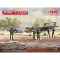 Icm 1/48 Vietnam Usaf Airfield Plastic Model Kit Diorama Set