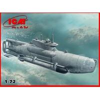 Icm 1/72 U-Boat Type Xxviib 'Seehund' (Late) Wwii German Midget Submarine Plastic Model Kit