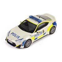 IXO MODELS 1/43 TOYOTA GT86 2013 SWEDEN POLICE CAR