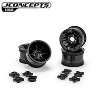 Pioneer - RC10 2.2" Rear Wheel Black Fits – RC10, RC10B2, RC10B3, Rear Includes 1/4" or 3/16" axle adapters