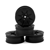 Pioneer - Rc10B7 | Rc10B7D 2.2" 2Wd Buggy Front Wheel (Stealth Black) - 4Pc (Industy Standard Fit)