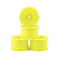 Pioneer - Rc10B7 | Rc10B7D 2.2" 2Wd | 4Wd Buggy Rear Wheel (Yellow) - 4Pc (Industry Standard Fit)