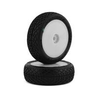 Ellipse - Green Compound - Pre-Mounted, White Wheels (Fits - Losi Mini-B Front)