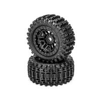 MAGMA - PRE-MOUNTED ON JC 3450B WHEELS (FITS - TRAXXAS SLEDGE / KRATON 6S)
