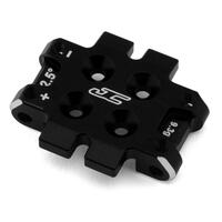 Jconcepts - Rc10B7 Front Bulkhead 2.5 Degree (9.3G), Aluminum - Black