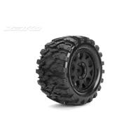 Jetko 1/8 Mt 3.8 Defender/Claw Rim/Black/Medium Soft/Glued/Belted
