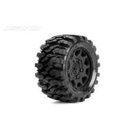 Jetko 1/10 St 2.8 Ex-Defender/Claw Rim/Black/Medium Soft/Glued/Belted