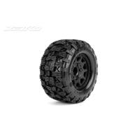 Jetko 1/10 Mt 2.8 Ex-Raptor/Claw Rim/Black/Medium Soft/Glued/Belted