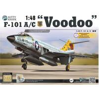 Kitty Hawk 1/48 F-101 A/C "Voodoo" Plastic Model Kit