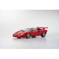 Kyosho 1/18 Lamborghini Countach Lp 5000 Quattrovalvole -Red/Black Interior- Diecast Model Car