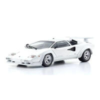 KYOSHO 1/18 LAMBORGHINI COUNTACH LP 400 S WHITE (INT. BLACK) DIECAST MODEL CAR