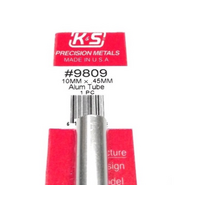 K&S ALUMINIUM TUBE 10 X 300MM 0.45 WALL (1)