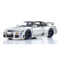 KYOSHO 1/43 NISSAN NISMO GT-R LM (BCNR33) SILVER RESIN MODEL CAR