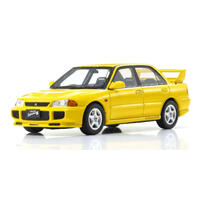 Kyosho 1/43 Mitsubishi Lancer Evolution Iii Yellow Resin Model Car