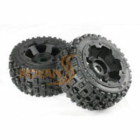 BAJA 5B REAR KNOBBY TYRE AND RIM LARGE TREAD