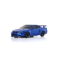 Kyosho Mini-Z Nissan Skyline GT-R (R34) V.Spec II Nur Metallic Blue AWD MA-020 Readyset