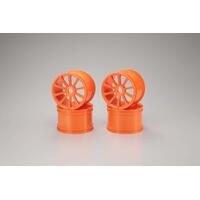 Kyosho Ten-Spoke Wheel (Orange/St-R/4Pcs)