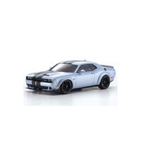 KYOSHO ASC DODGE CHALLENGER SRT SILVER MINI-Z BODY SET [MZP451S]