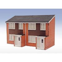 PECO LINESIDE OO-HO 1960'S SEMI-DET HOUSE FRONTS - LASER CUT KIT